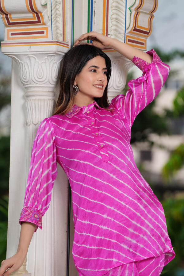 Desi Duo lehriya co-ord set - Image 7